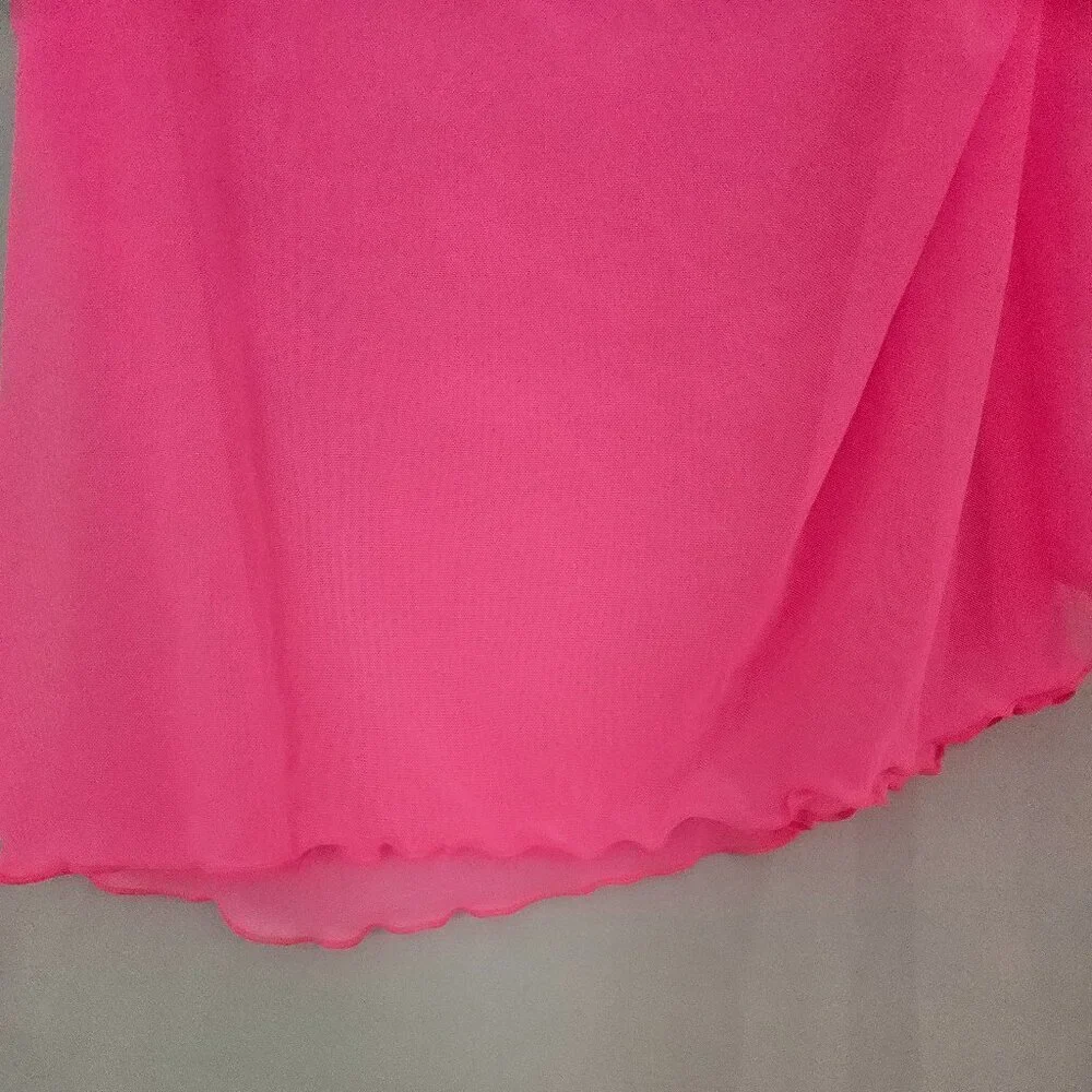 Decree Summer Daze Swim Adjustable Skirt Tie Wrap Full Coverage Electric Pink XX